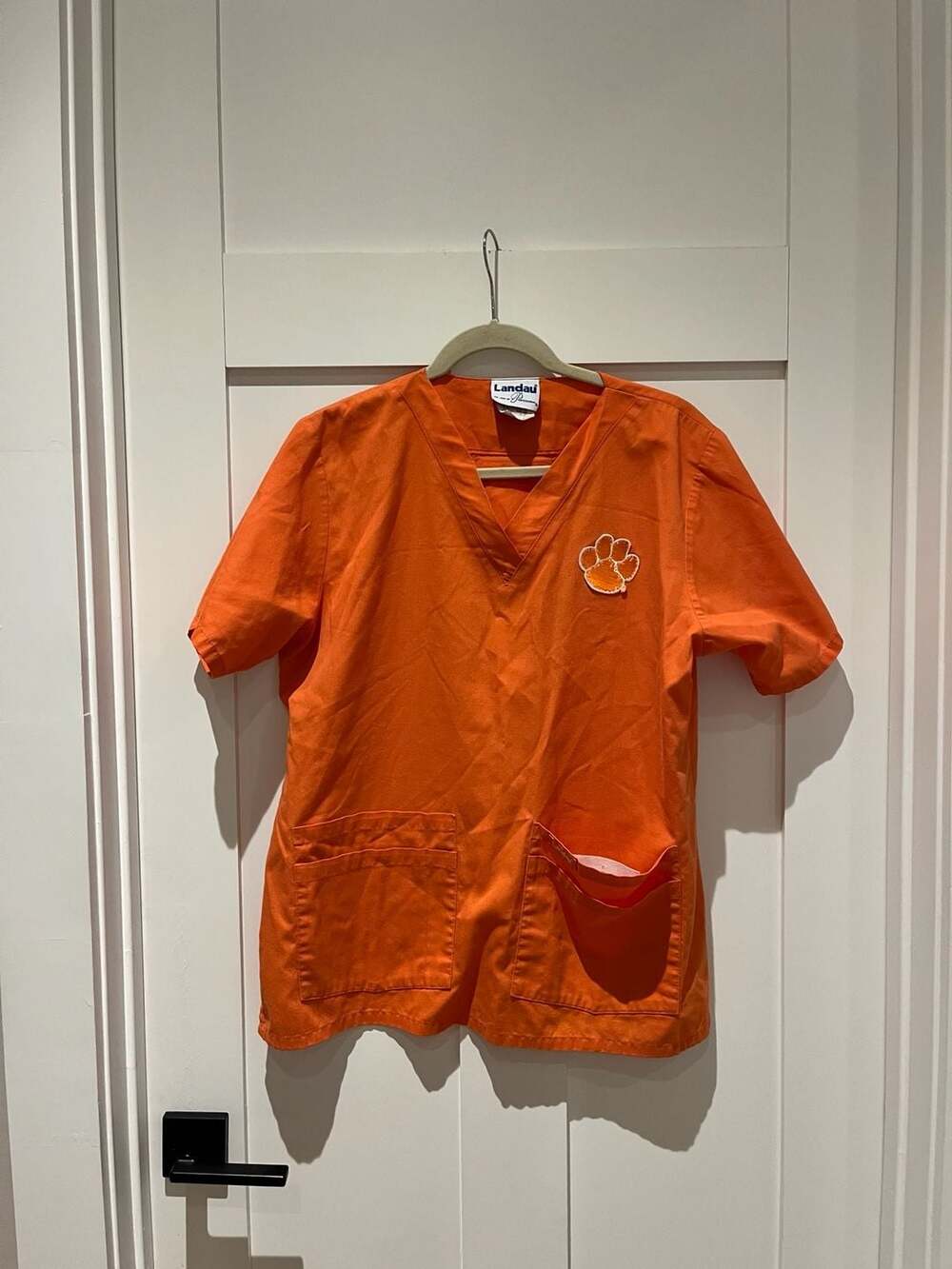 Landau Clemson University Tigers V-Neck Scrub Top